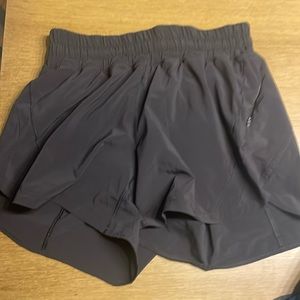 Lululemon shorts with built in undies. Black